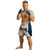 FIGHTERS - Muay Thai Shorts / White-Blue