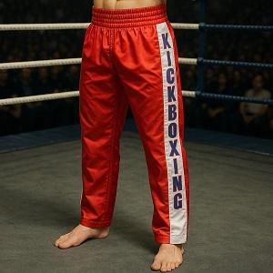 FIGHT-FIT - Kick-Boxing Hosen / Satin / Kick-Boxing / Rot / XS
