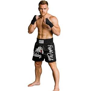 FIGHTERS - Muay Thai Shorts / Fight Club Bulldog / Schwarz / Large