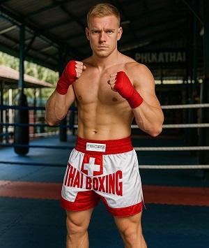 FIGHTERS - Muay Thai Shorts / Schweiz / XL