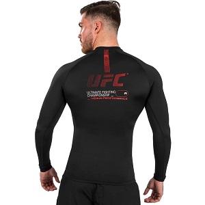 UFC Adrenaline by Venum Authentic Fight Nigh Rashguard / Langarm / Schwarz / Large