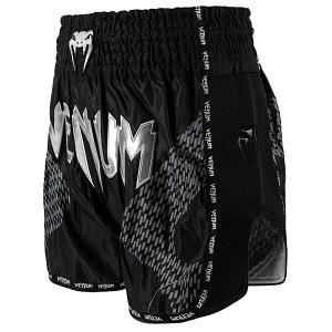 Venum - Muay Thai Shorts / Nexus / Schwarz-Silber / Small